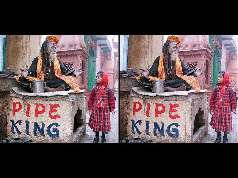 The Pipe King (Varanasi, India)
